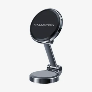 Carregador veicular sem fio H'MASTON para smartphones, auxílio na recarga rápida e prática, compatível com diversos modelos de dispositivos móveis, design moderno e eficiente.