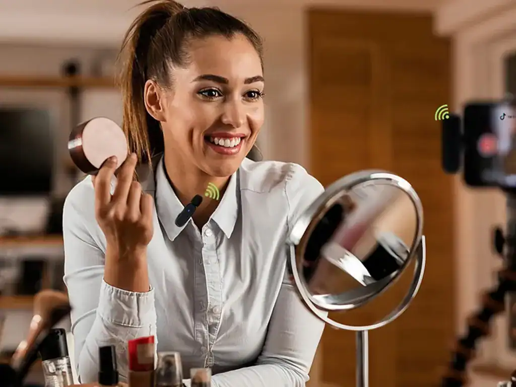Maquiagem com espelho inteligente, pele perfeita, maquiagem digital, tecnologia de beleza, produtos de maquiagem, make-up, impacto na autoestima, beleza inovadora, acessórios de beleza, beleza moderna.