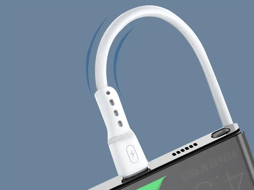 Carregador portátil para smartphone com cabo USB-C integrado, ideal para viagens e uso diário. Design compacto, alta compatibilidade e carregamento rápido para manter seu dispositivo sempre ligado.