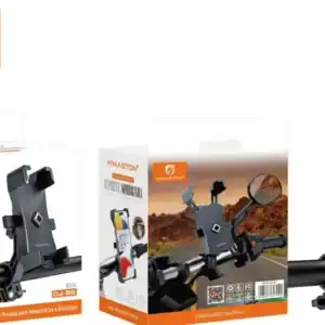 Suporte para celular, GPS e moto na motocicleta H'Maston CJ-86, resistente e prático para motociclistas, compatível com diferentes dispositivos, ideal para viagens e uso diário.