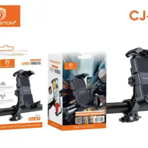 Suporte de celular e GPS para motocicleta, compatível com modelos CJ-87 H'Maston, fácil de instalar e remover, ideal para pilotagem segura e prática em motos e bicicletas.