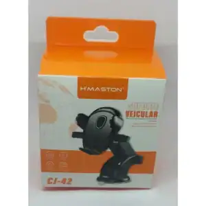 Suporte veicular para celular H'Maston, compatível com diversos modelos, fácil de instalar, seguro e prático para uso durante viagens e condução diária.