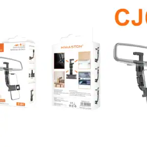 Suporte de espelho retrovisor para carro H'Maston CJ61, fácil de instalar e ajustável, compatível com diversos modelos de veículos, ideal para segurança e comodidade na condução.