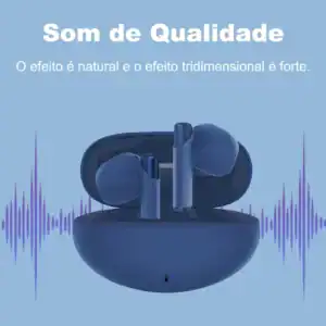 Fone sem fio Bluetooth preto, com design ergonômico, ideal para música e chamadas, compatível com smartphones e dispositivos inteligentes.