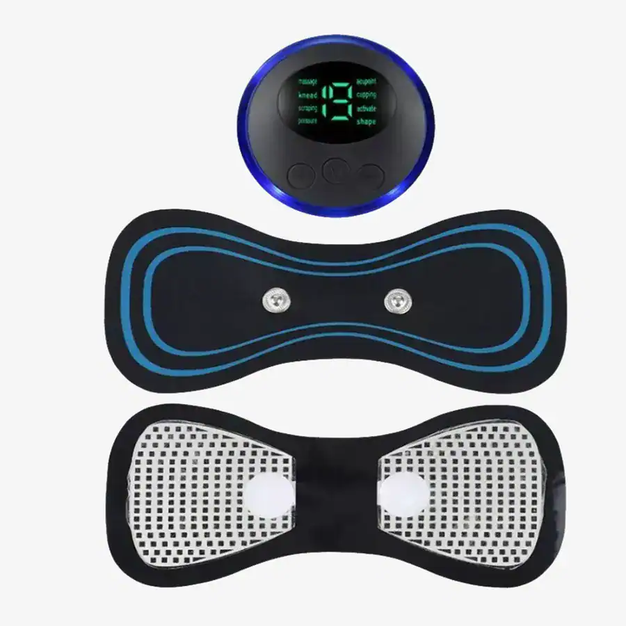 Tecnologia de terapia de calor e bem-estar, módulo de controle digital, acessórios de massagem e relaxamento para uso em casa ou clínicas de fisioterapia.