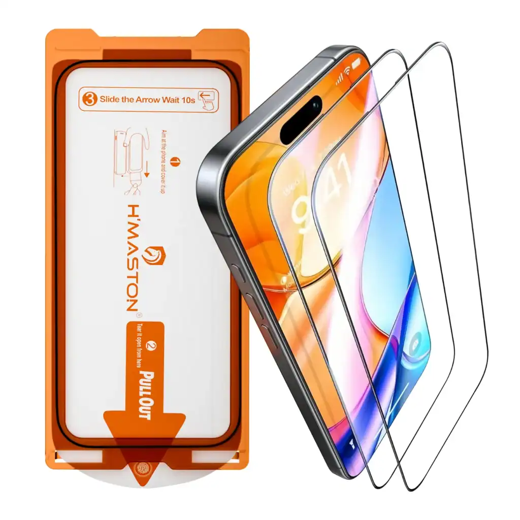 Protetor de tela de vidro temperado para celular com visor de alta durabilidade e proteção contra riscos, compatível com modelos de smartphones disponíveis na H'Maston.