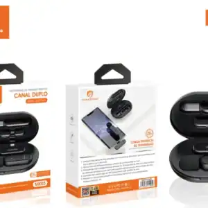 ãmbito áudio sem fio H'Maston, fone de ouvido com cancelamento de ruído, wireless com microfone e alta duração de bateria, ideal para chamadas e música; disponível em modelos MK05.