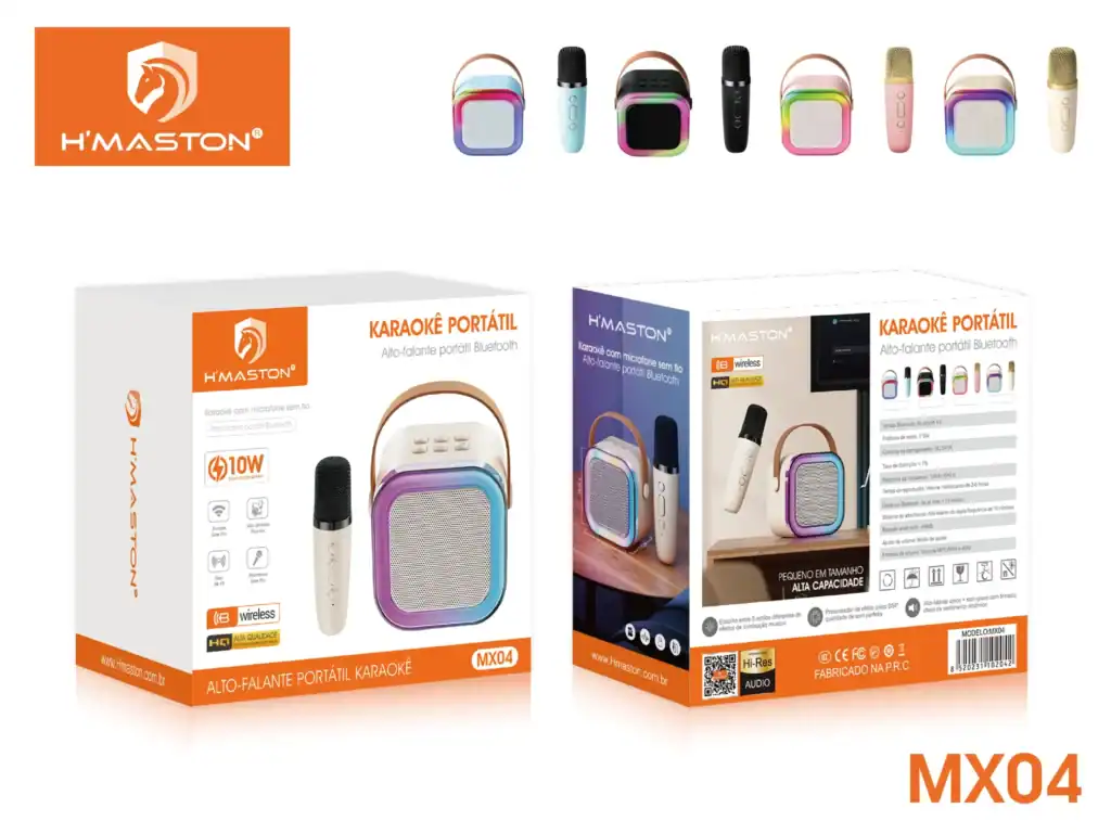 Árvore de palavras-chave, microfone sem fio, karaokê portátil, aparelho de som Bluetooth, alto-falante pequeno, sistema de áudio móvel, som de alta qualidade, viva voz, amplificador portátil, diversão em movimento, caixa de som sem fio, compatível com smartphones, som estéreo sem fio, música portátil, festa em casa ou fora de casa.