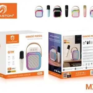 Árvore de palavras-chave, microfone sem fio, karaokê portátil, aparelho de som Bluetooth, alto-falante pequeno, sistema de áudio móvel, som de alta qualidade, viva voz, amplificador portátil, diversão em movimento, caixa de som sem fio, compatível com smartphones, som estéreo sem fio, música portátil, festa em casa ou fora de casa.