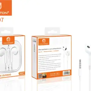 Fone de ouvido H'Maston RB07 auriculares com isolamento de ruído, áudio de alta qualidade e conforto para uso diário.