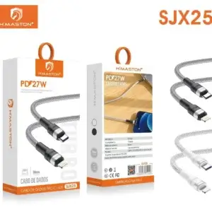Cabo de dados USB Type-C para iOS e Android, compatível com dispositivos móveis, com design resistente e alta velocidade de transmissão. Ideal para conexão de smartphones e tablets.