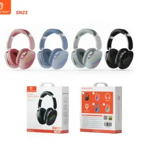 Indutores de ouvido H'MASTON SN23 disponíveis em várias cores para jogos, música e conforto, com alta qualidade e compatibilidade com dispositivos móveis.