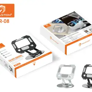 Suporte de celular dobrável para mesa ou carro, compatível com tablets e smartphones, resistente, ajustável até 360°, ideal para uso em veículos ou escritórios - H'Maston.