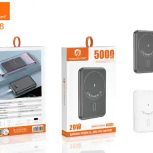 Carregador portátil YD48 de 5000mAh, ideal para recarregar dispositivos móveis com alta eficiência e rapidez.
