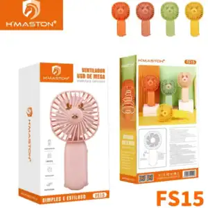 Ventilador USB de mesa H'Maston, portátil, compacto e com design moderno, ideal para manter você refrescado em qualquer lugar, oferecendo praticidade e estilo.