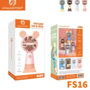Ar-condicionado portátil em formato de boneco de rato, compacto, de mesa, com carregamento USB, ideal para refrescar ambientes pequenos e facilitar a circulação de ar com estilo divertido.