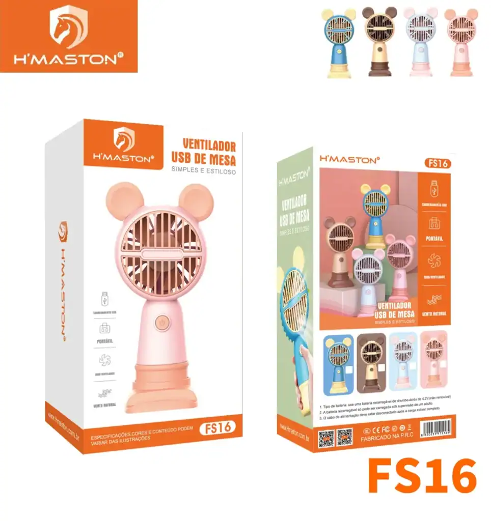 Ar-condicionado portátil em formato de boneco de rato, compacto, de mesa, com carregamento USB, ideal para refrescar ambientes pequenos e facilitar a circulação de ar com estilo divertido.