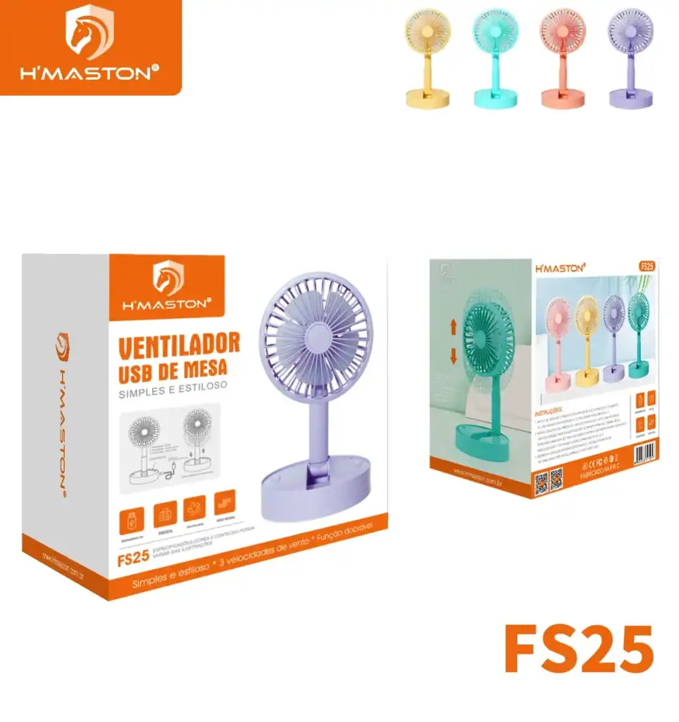 Mini ventilador USB de mesa portátil, ideal para aparelhos eletrônicos, com design compacto, controle de velocidade, LED de luz e função ajustável, perfeito para uso doméstico ou escritório.
