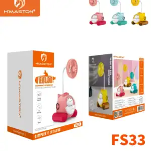 Ventilador USB para mesa em cores variadas com design divertido e compacto, ideal para resfriar em escritórios ou ambientes pequenos, fácil de usar e portátil.