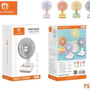 便携式USB风扇，时尚多色迷你桌面风扇，H'MASTON FS73型号，静音设计，便携小巧适合办公或户外使用，营造清凉舒适环境。.