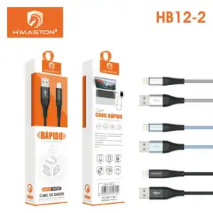 HMaston HB12-2 Cabo USB para Carregamento Rápido
