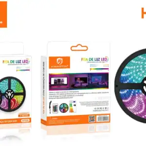 HMaston HFT05 Fita LED RGB 5m à Prova d’Água com Controle 24 Teclas