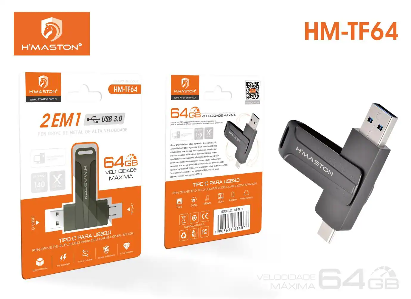 HMaston HM-TF64 Pen Drive 64GB USB 3.0