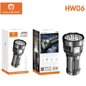 HMaston HW06 | Lanterna de Cabeça LED Recarregável com 9 LEDs e Ajuste de 90°