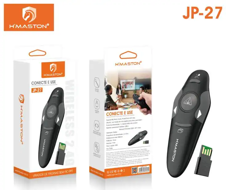 HMaston JP27 Caneta Apresentação Sem Fio com Laser