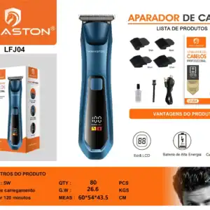 HMaston LFJ04 Máquina de Cortar Cabelo 5W – Corte Preciso e Bateria de Longa Duração