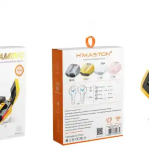 HMaston LY151 | Fone de Ouvido Gamer Sem Fio com Áudio Imersivo e Microfone Sensível