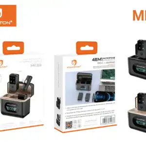 HMaston MK22 Microfone de Lapela Sem Fio – Captação Clara e Bateria de Longa Duração