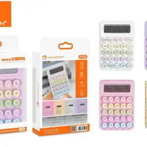 HMaston PC03 Calculadora Profissional com Display LCD de 12 Dígitos – Compacta e Confiável