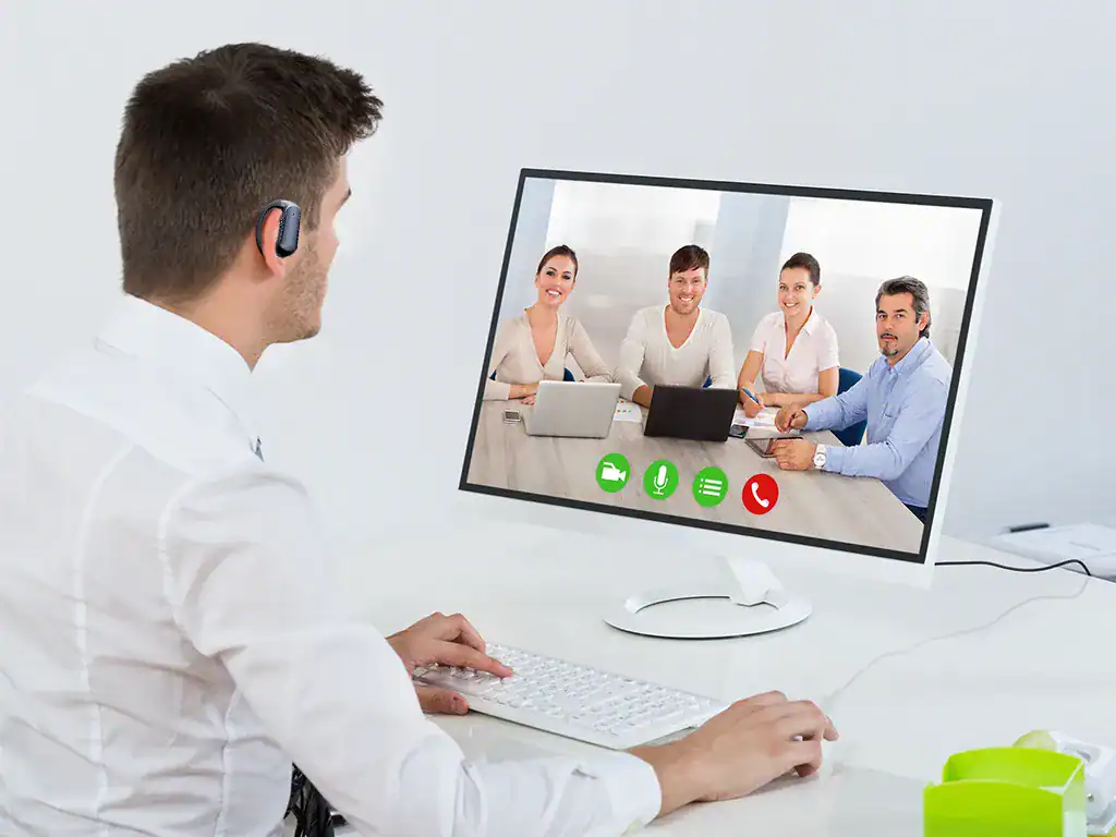 Microfone integrado para chamadas