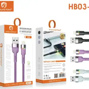 HMaston HB03-2 Cabo USB Tipo C para Carregamento Rápido