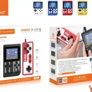 H’Maston YXJ02 Console Portátil Retrô | 400 Jogos Integrados, Tela LCD 3"