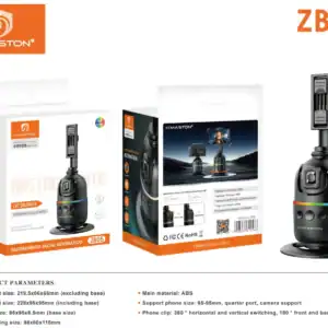 H’Maston ZB05 Gimbal Estabilizador 360° com Rastreamento Facial IA para Smartphone