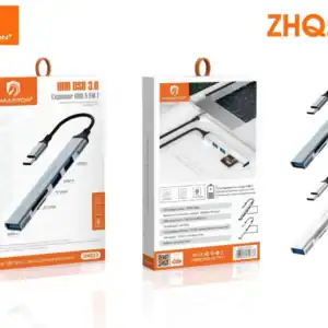 H’Maston ZHQ23 Hub USB-C 5 em 1 | Transferência Rápida, 4K e Carregamento PD