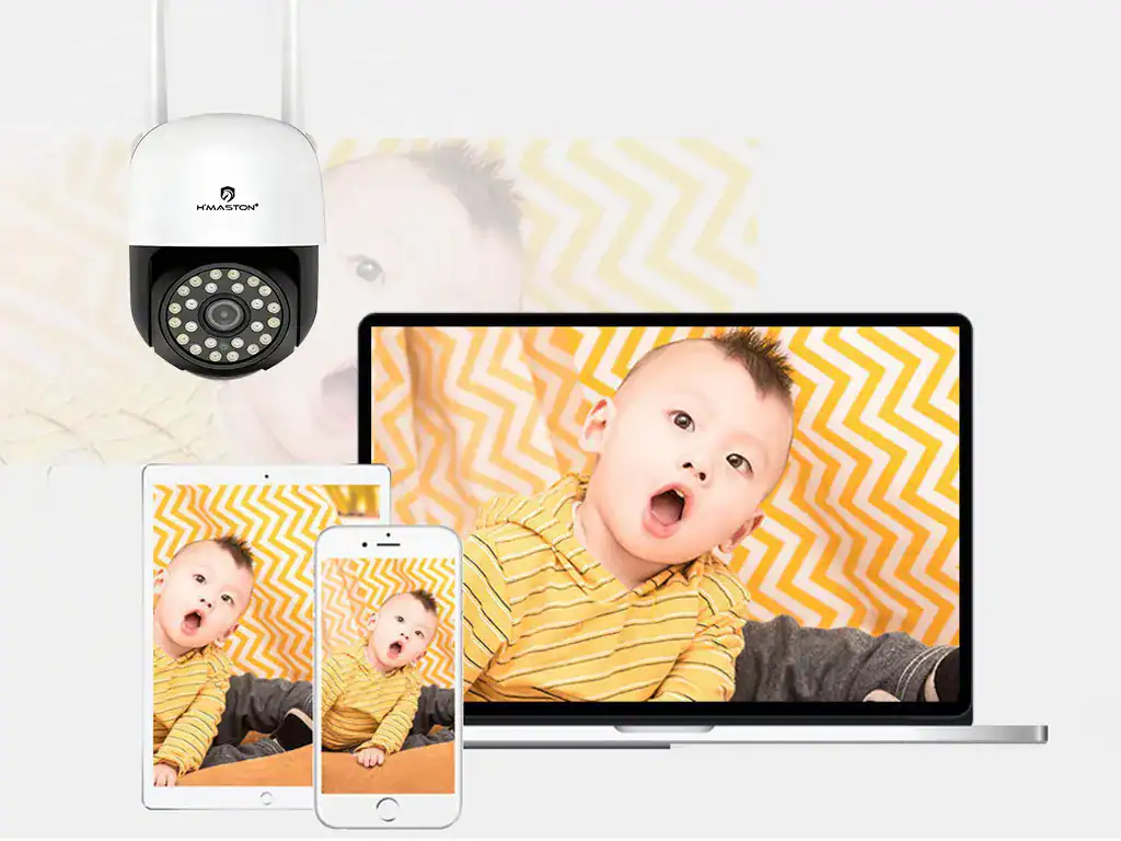 Câmera de segurança Wi-Fi HD para monitoramento remoto, ideal para residências e escritórios. Compatível com smartphones, fácil instalação, alta definição, visão noturna e gravação inteligente para proteção completa.