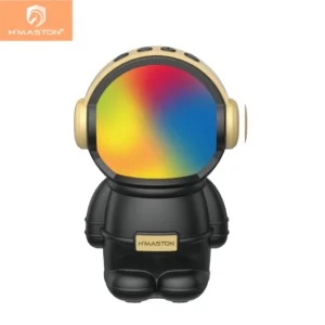 Caixa de som Bluetooth H'MASTON AM52 com tecnologia Bluetooth 5.0, alcance de até 10 metros, som de alta qualidade e design compacto, ideal para ouvir música em qualquer lugar.
