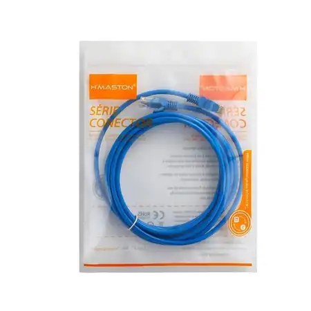 Conector de rede RJ45 de 2 metros, ideal para conexões de alta velocidade e estabilidade em redes Ethernet. Compatível com cabos de rede Cat5e e Cat6, garantindo desempenho confiável.
