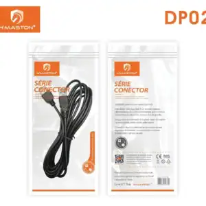 Cabo extensor USB DP02 de 1,5 metros, compatível com dispositivos eletrônicos, garantindo conexão confiável e alta performance. Ideal para ampliar a distância entre seu computador e periféricos USB.