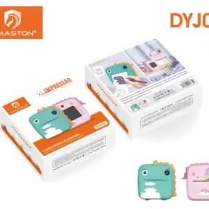 Câmera fotográfica infantil HMaston DYJ01 com design fofo e divertido, ideal para crianças. Permite impressão instantânea de fotos, estimulando a criatividade e diversão das crianças.