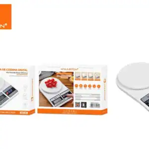 Balança digital de cozinha HMaston DZC05 com sensores inteligentes para medições precisas, ideal para chefs e cozinheiros domésticos que buscam alta precisão na preparação de alimentos.