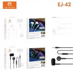 Fone de ouvido com microfone com fio, ideal para chamadas, jogos e uso diário, com som de alta qualidade e conforto. Perfeito para comunicação clara e áudio nítido.