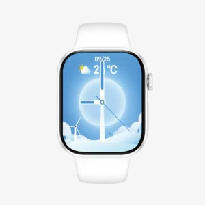 Relógio smartwatch com display colorido, touchscreen, resistente à água, compatível com iOS e Android, ideal para monitoramento de saúde, atividades físicas e estilo de vida moderno.