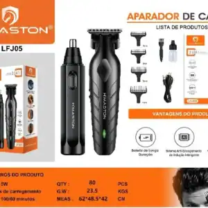 Cortador de cabelo H'Maston LFJ05, com potência de 5W, ideal para cortes precisos e eficientes. Compacto, durável e fácil de usar, perfeito para cuidados pessoais em casa ou profissionais.