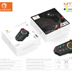 Controle Bluetooth H'MASTON MT01 com baixa latência, ideal para jogos e uso diário, com conexão estável, bateria de 800mAh e design ergonômico.