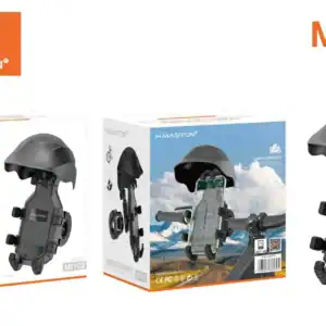 Fone Bluetooth externo para capacete HMaston MT02 com bateria de 800mAh, até 40 horas de uso contínuo, ideal para motociclistas que buscam praticidade e alta performance na comunicação.