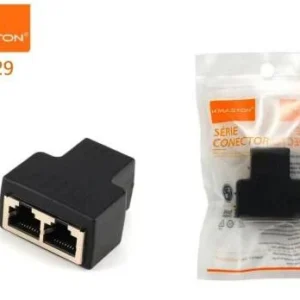 HMaston MU29 Conector H’Maston MU29 – RJ45 Triple (3 Vias) Permite dividir ou unir cabos de rede RJ45